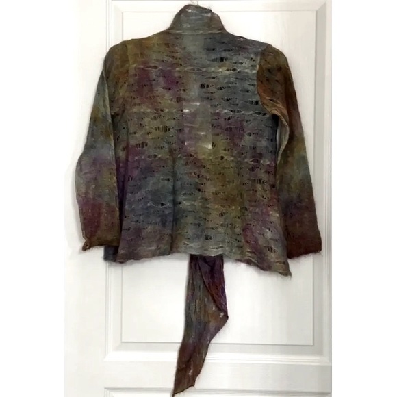 Aigua New Anthropologie Alpaca Multi Color Cardigan Boutique - Picture 4 of 15